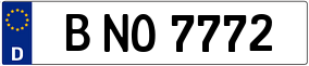 Trailer License Plate